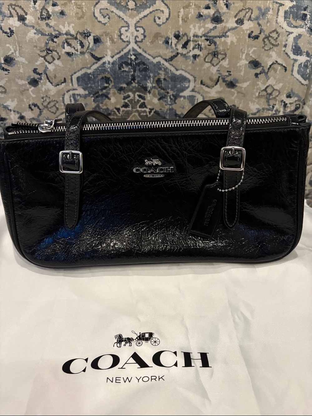 Coach Black leather Asher bag